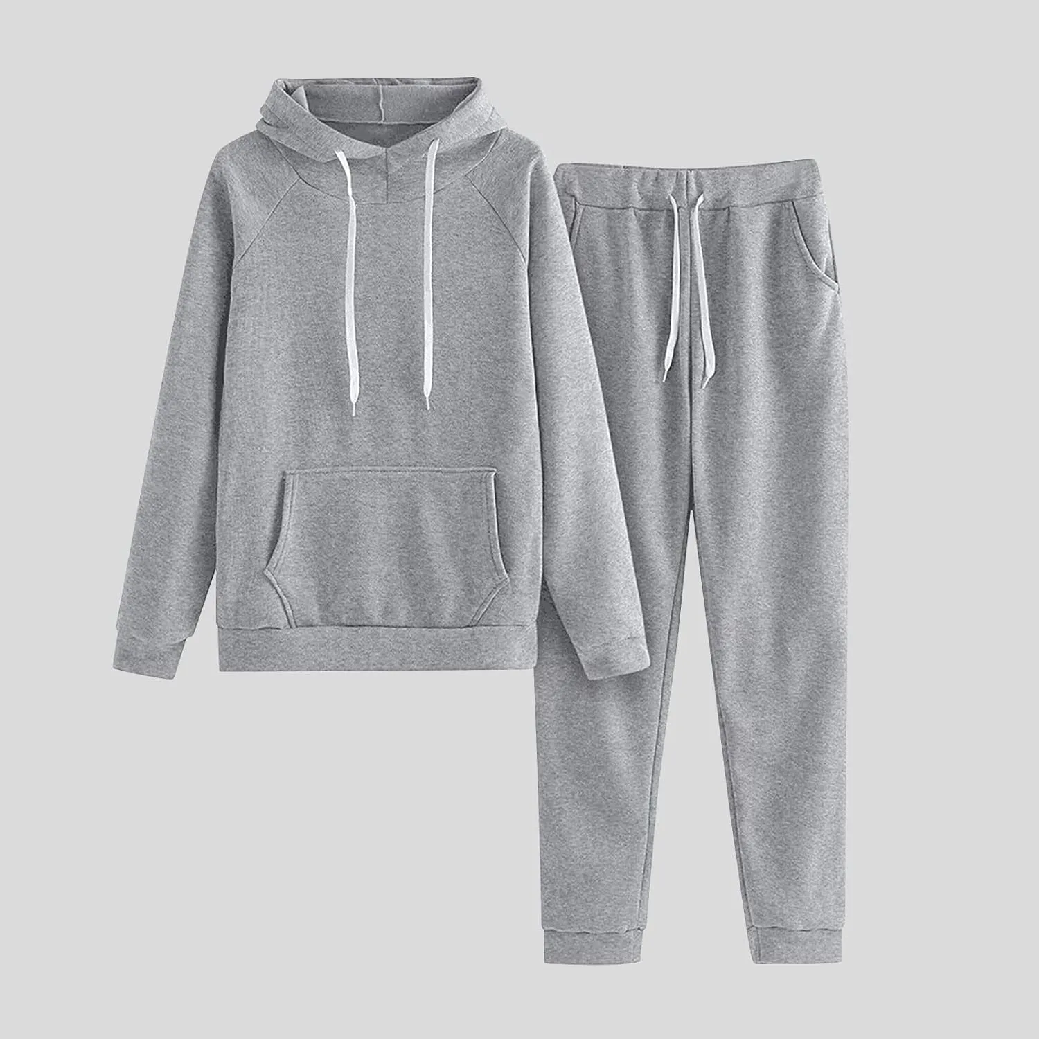2 Piece Sweatsuits for Women Fleece Lined Tracksuit Athletic Gym Outfits Hoodie Joggers Lounge Set with Pockets