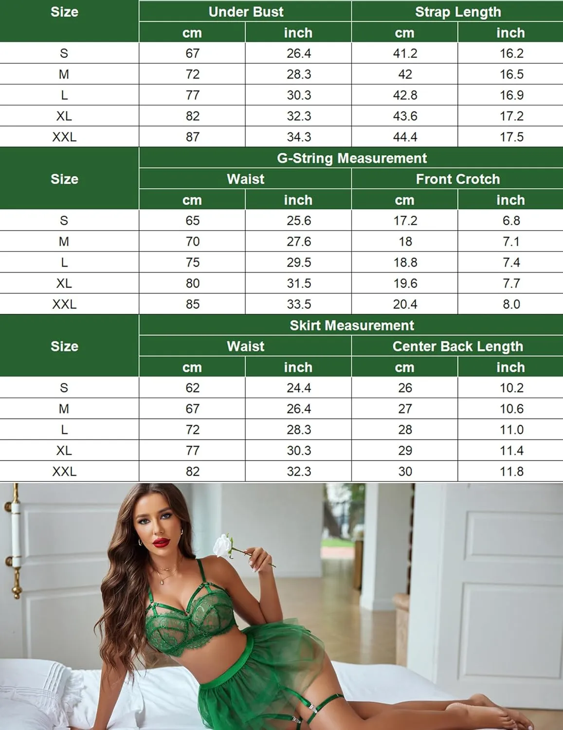 Avidlove Lace Garter Lingerie for Women Mesh Mini Skirt Nightwear Babydoll Bodysuit