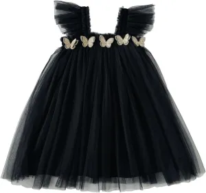 Baby Girls Layered Fly Sleeve Tutu Dress Casual Party Tulle Tunic Dresses 9M-3T
