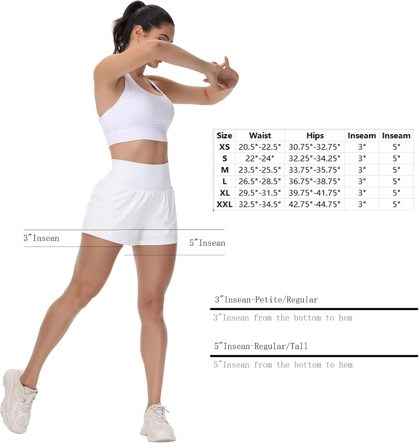 Blaosn Flowy Running Shorts Women Workout Athletic Gym Yoga High Waisted with Pockets Cute Sweat Short Pants Casual Summer