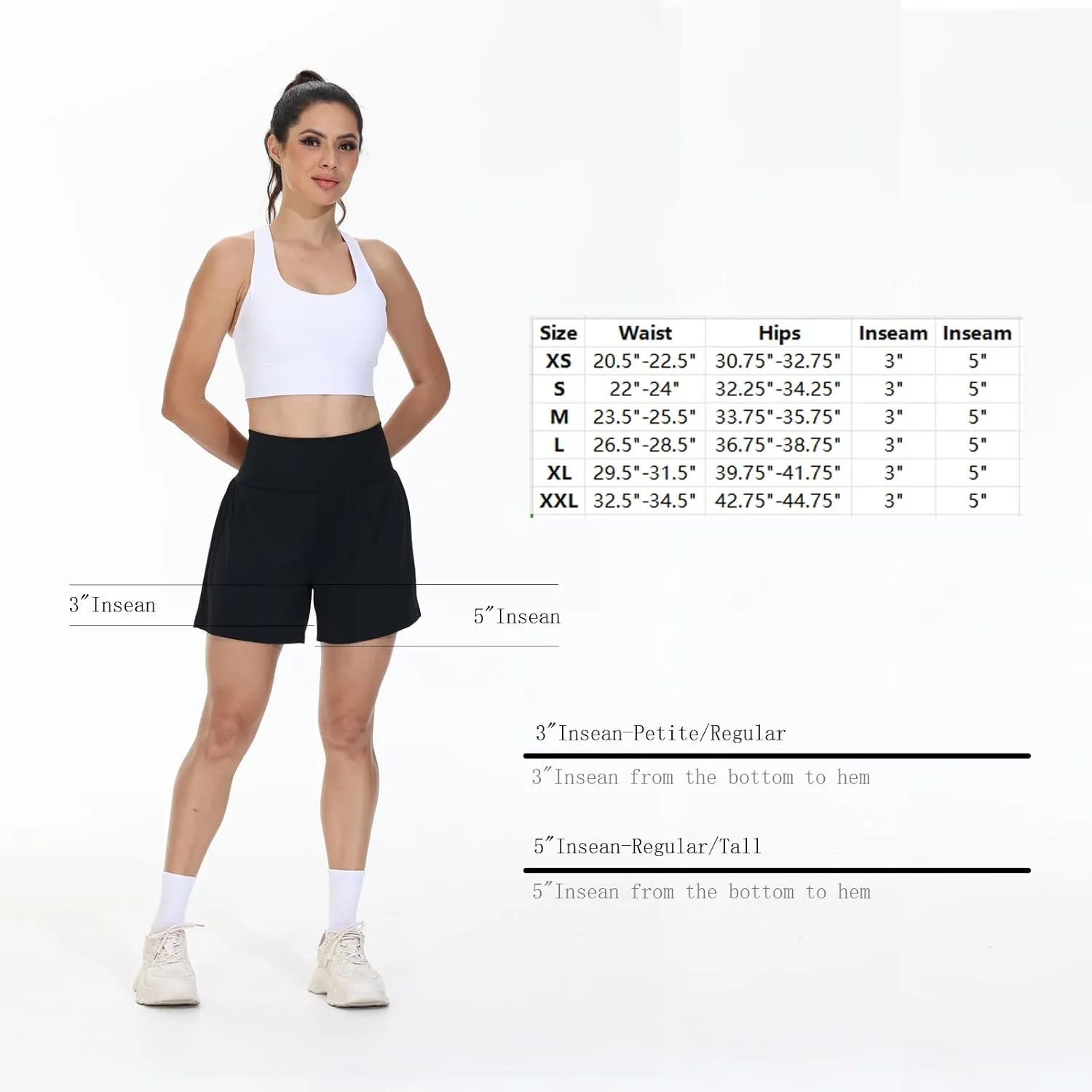 Blaosn Flowy Running Shorts Women Workout Athletic Gym Yoga High Waisted with Pockets Cute Sweat Short Pants Casual Summer