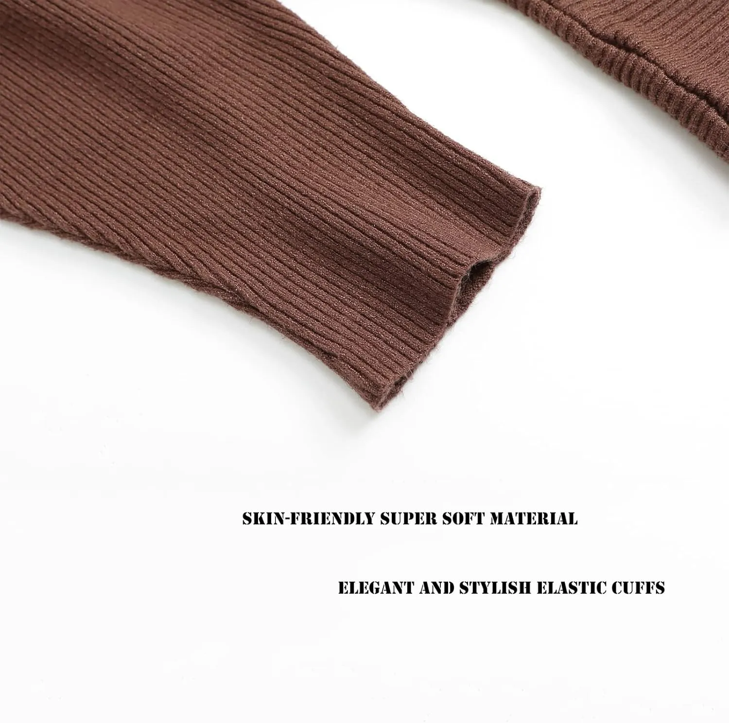 Blostirno Women's Boat Neck Batwing Sleeves Dolman Ribbed Knitted Sweaters Pullovers Tops
