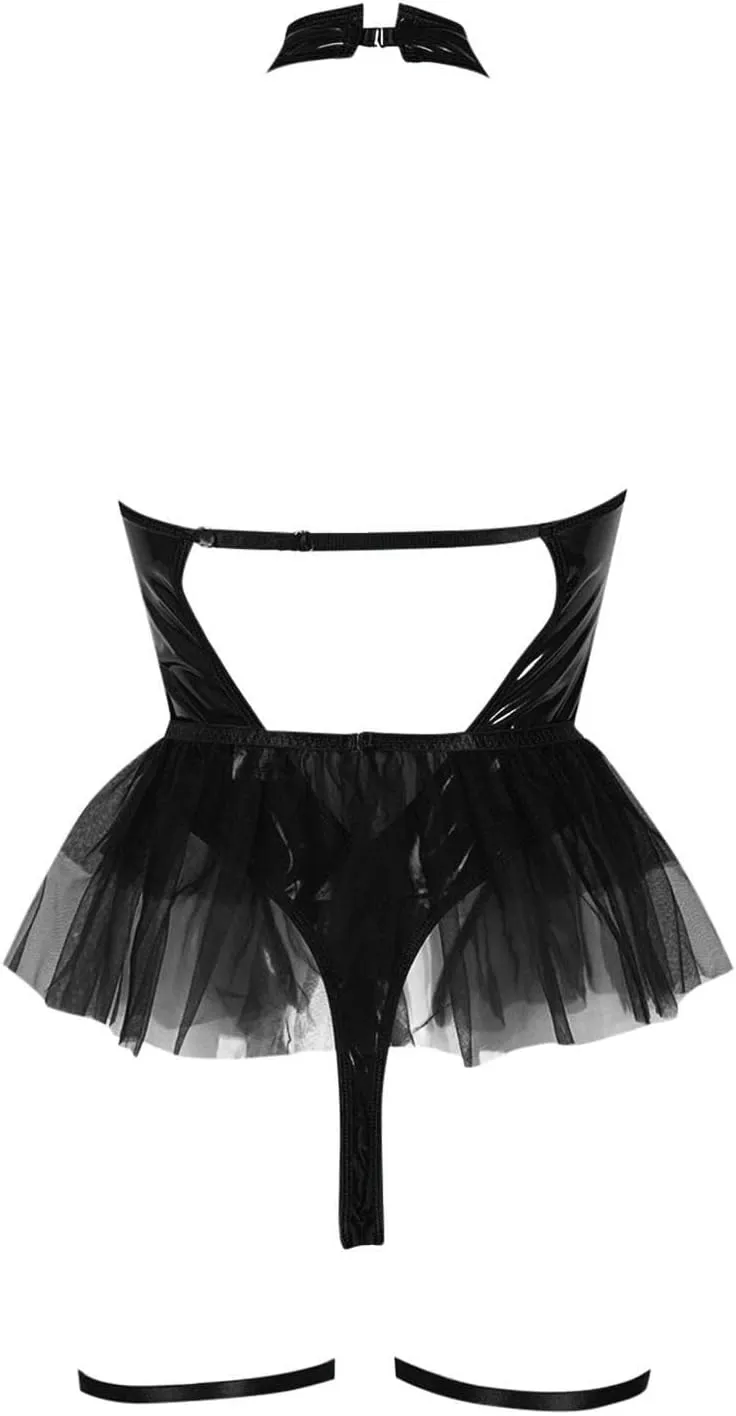 Bodysuit for Women Lace Babydoll Chemise Thong No Stockings Nightwear Sleepwear Teddy Sexy Low Waist Nighty