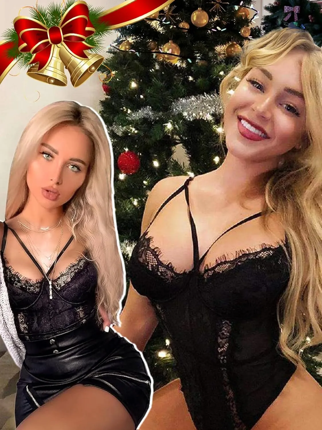 Buitifo Womens Sexy Bodysuit Lingerie One Piece Babydoll V Neck Teddy Snap Crotch