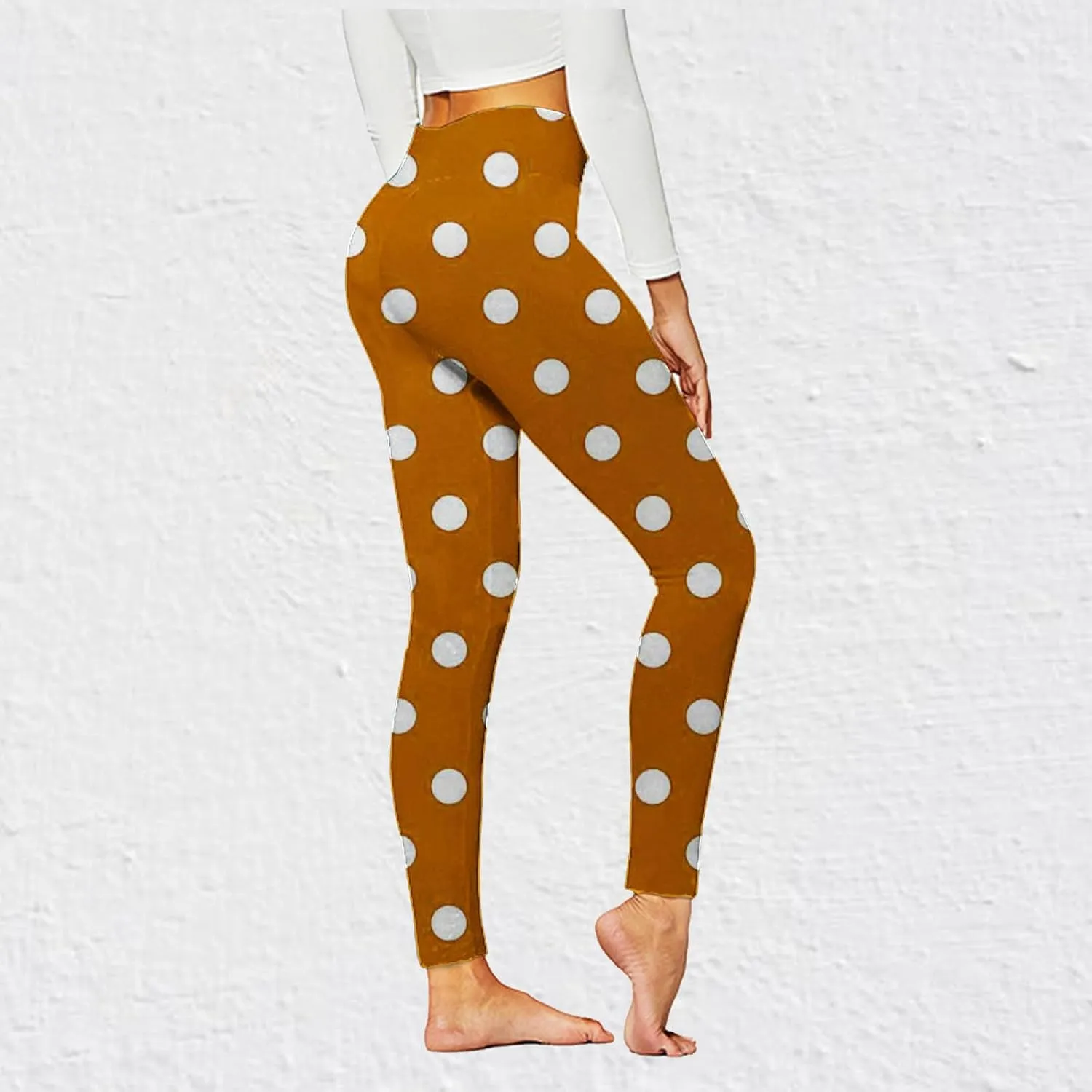 Butt Lifting Leggings for Women Seamless High Waist Scrunch Athletic Yoga Pants Plaid Print Tummy Control Gym Tights