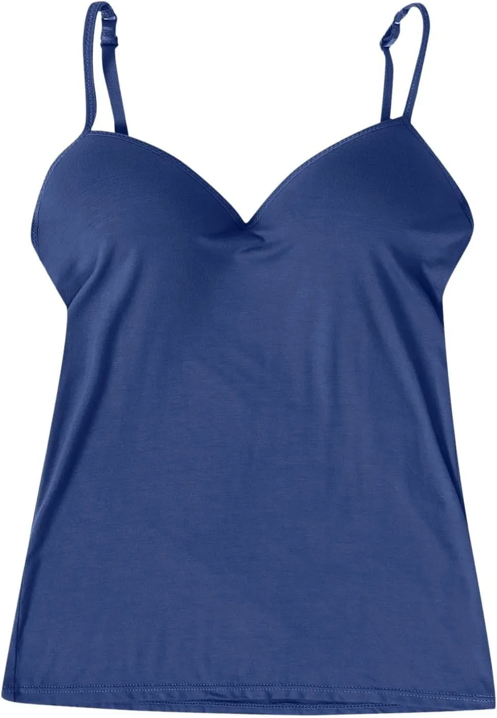 Camisole Tops for Women with Built in Bra Spaghetti Strap Workout Yoga Shirt Camis Tank Top Layer Padded Bra