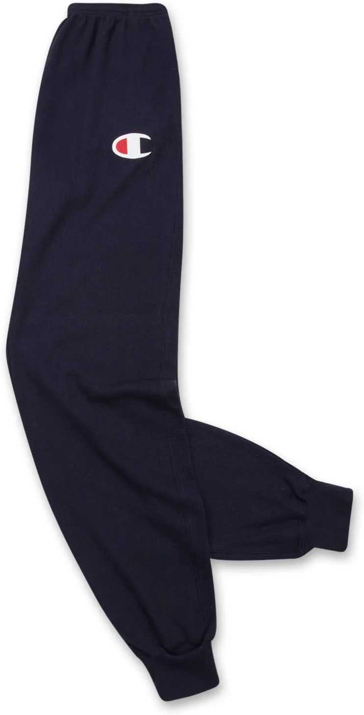 Champion Thermal Waffle Sweatpants Big and Tall - Lounge Jogger Sweatpants for Men