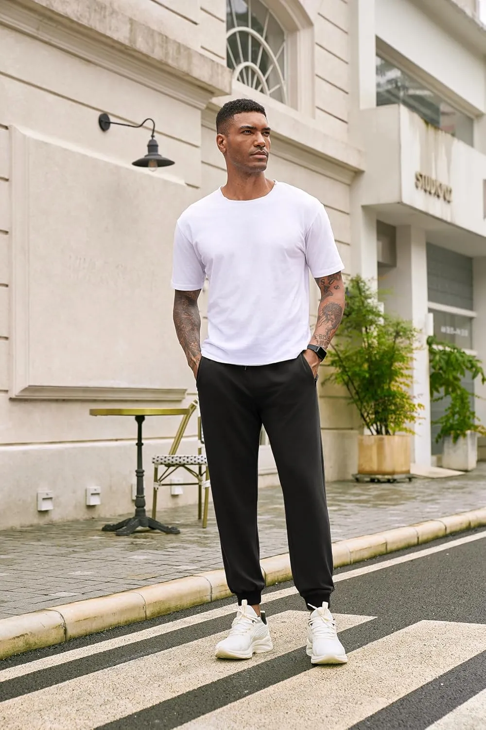 COOFANDY Mens Jogger Sweatpants Workout Athletic Sweatpants Casual Pants with Zipper Pockets
