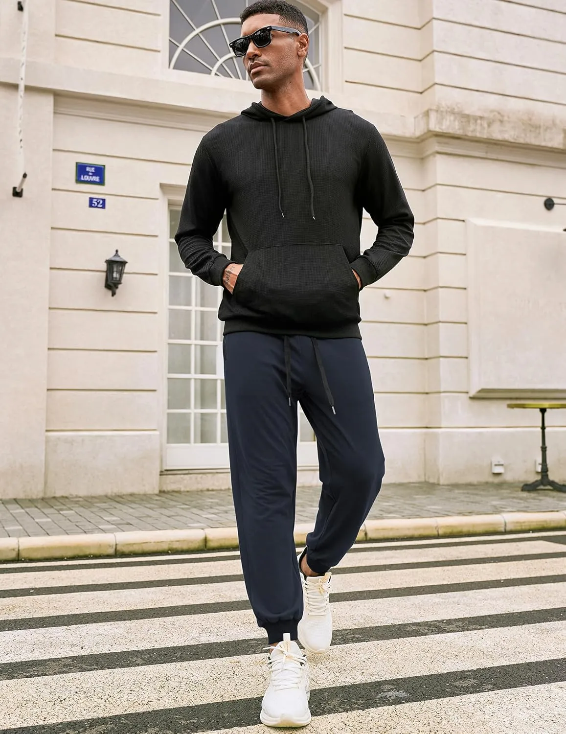 COOFANDY Mens Jogger Sweatpants Workout Athletic Sweatpants Casual Pants with Zipper Pockets
