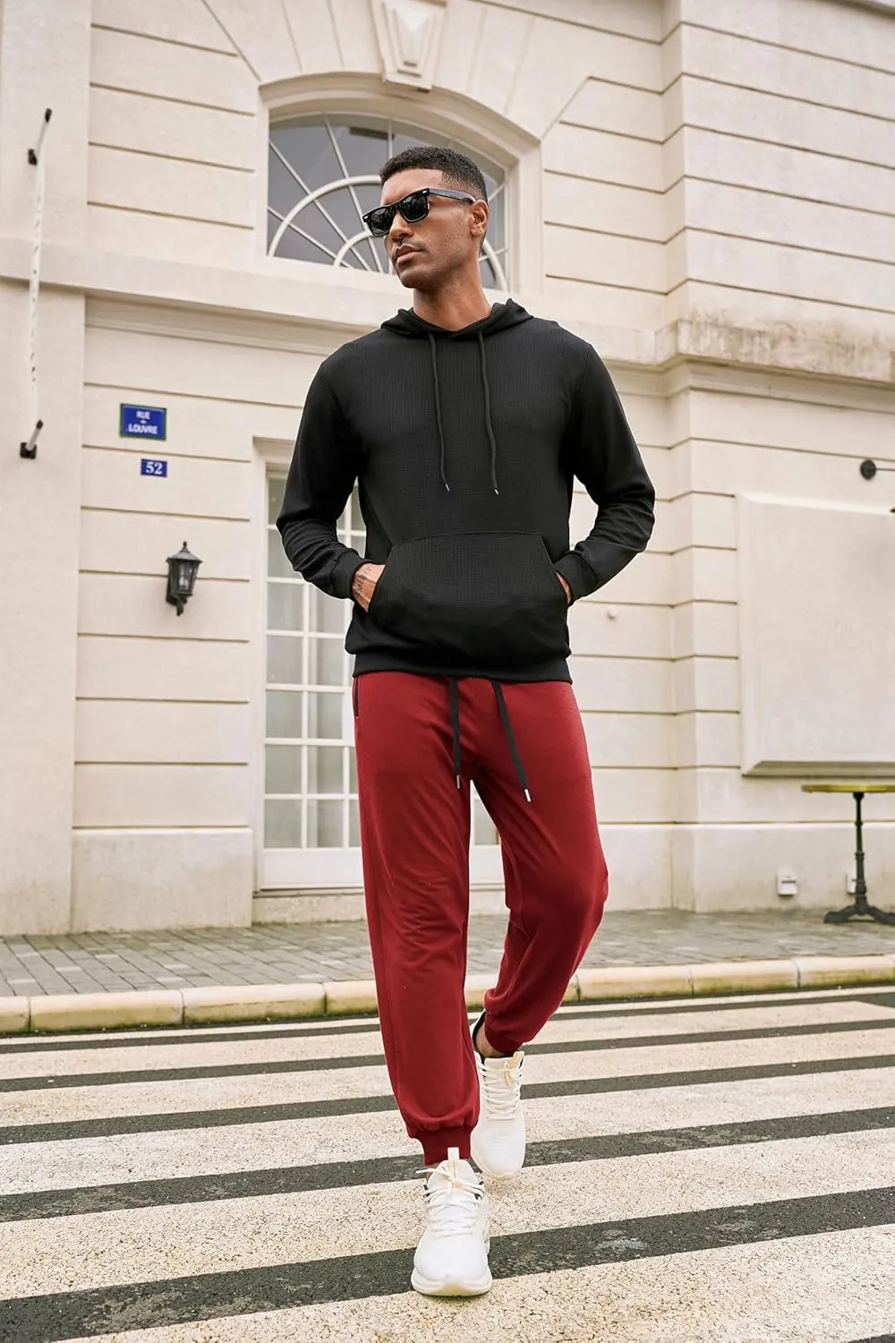 COOFANDY Mens Jogger Sweatpants Workout Athletic Sweatpants Casual Pants with Zipper Pockets