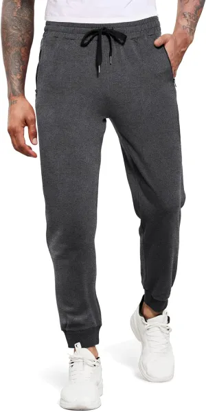 COOFANDY Mens Jogger Sweatpants Workout Athletic Sweatpants Casual Pants with Zipper Pockets