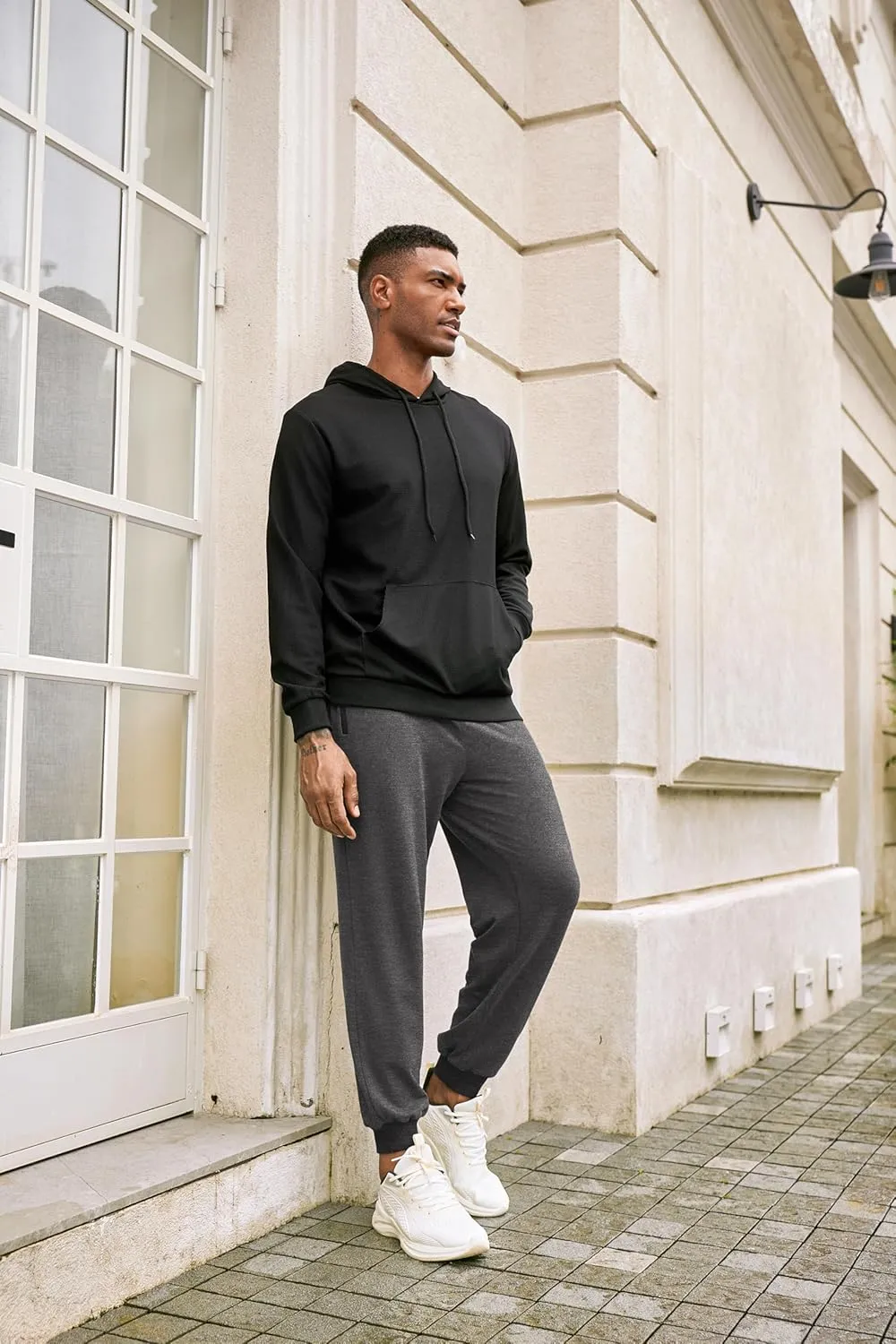 COOFANDY Mens Jogger Sweatpants Workout Athletic Sweatpants Casual Pants with Zipper Pockets