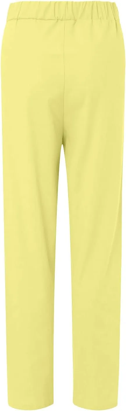 Cotton Linen Long Sets Women 2 Piece Outfits Long Sleeve High Low Tunic Tops Oversized and Wide Leg Pants Loungewear