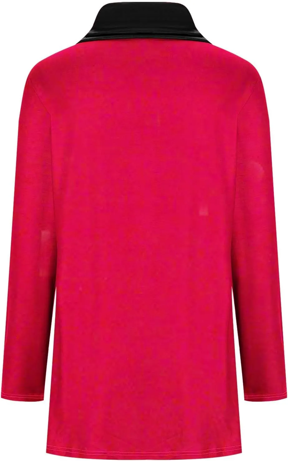 Cowl Neck Tops for Women Plus Size Button Down Blouse Casual Trendy Tops Solid Color Tunic Tops Fall Winter Tops