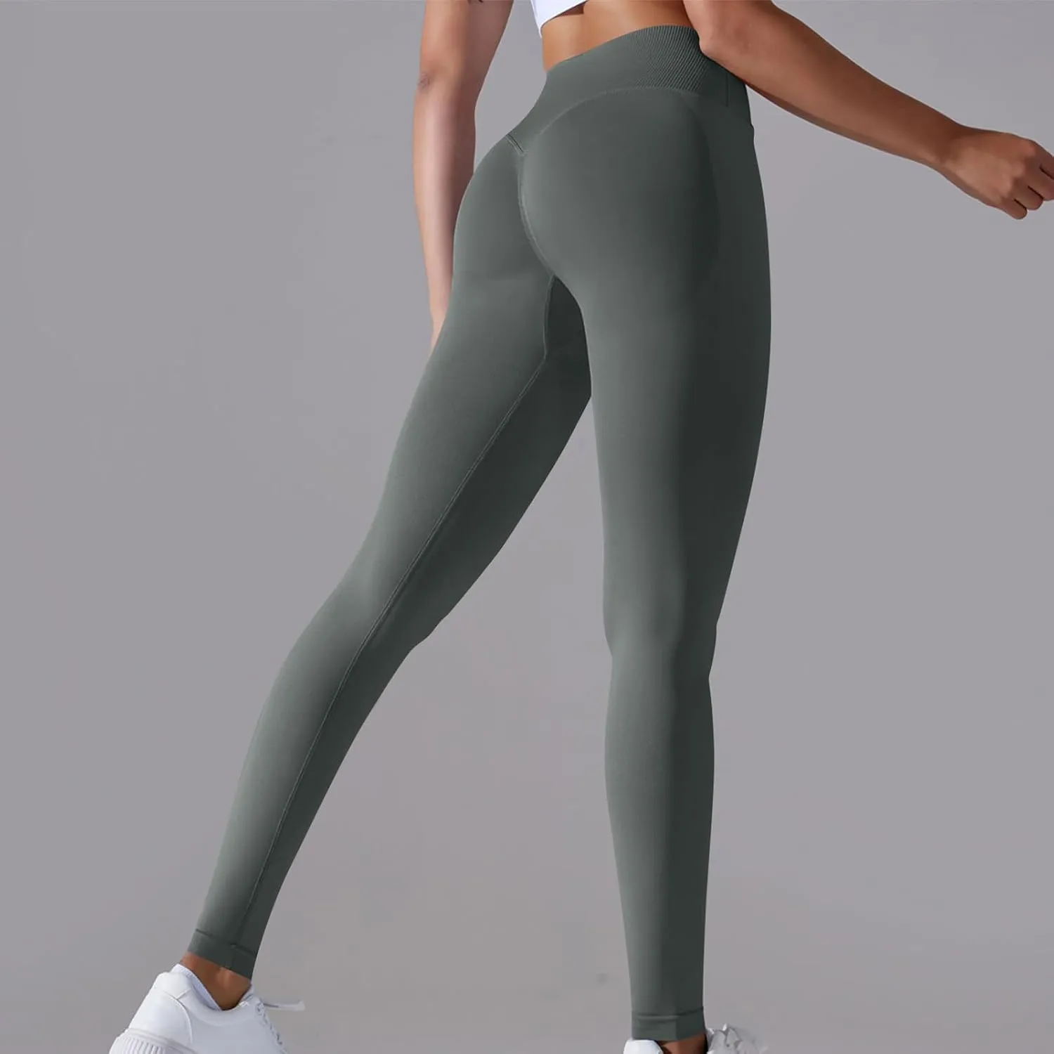 DASAYO Leggings for Women Seamless Breathable High Waisted Tummy Control Buttery Soft Yoga Pants Gilrs Fitness Gym Clothes