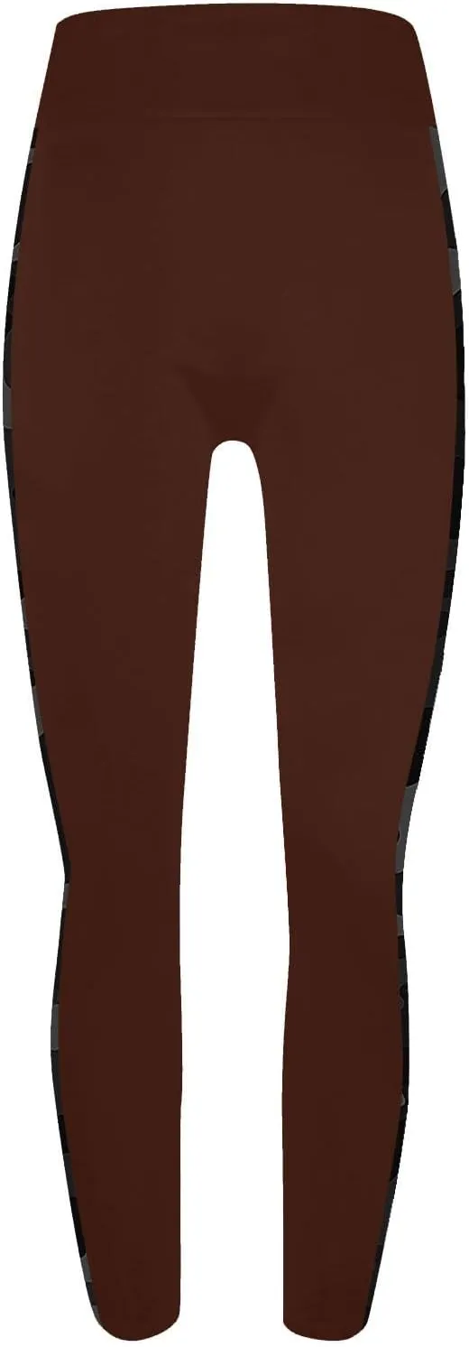 DASAYO Yoga Leggings for Women Trendy High Waist Tummy Control Full Length Stretchy Exercise Pants Ladies Workout Bottoms