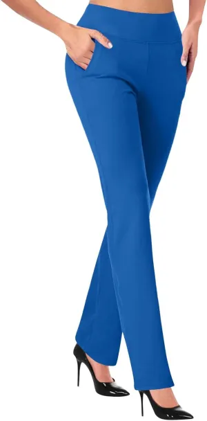 Dress Pants Women Business Casual Office Work Pants Premium Stretch Yoga Pants Straight Leg Bootcut Slacks Pants