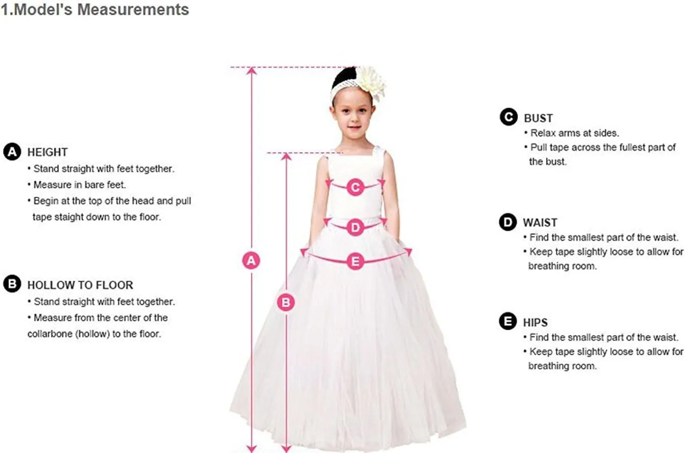 Flower Girl Dress Kids Lace Beaded Pageant Ball Gowns
