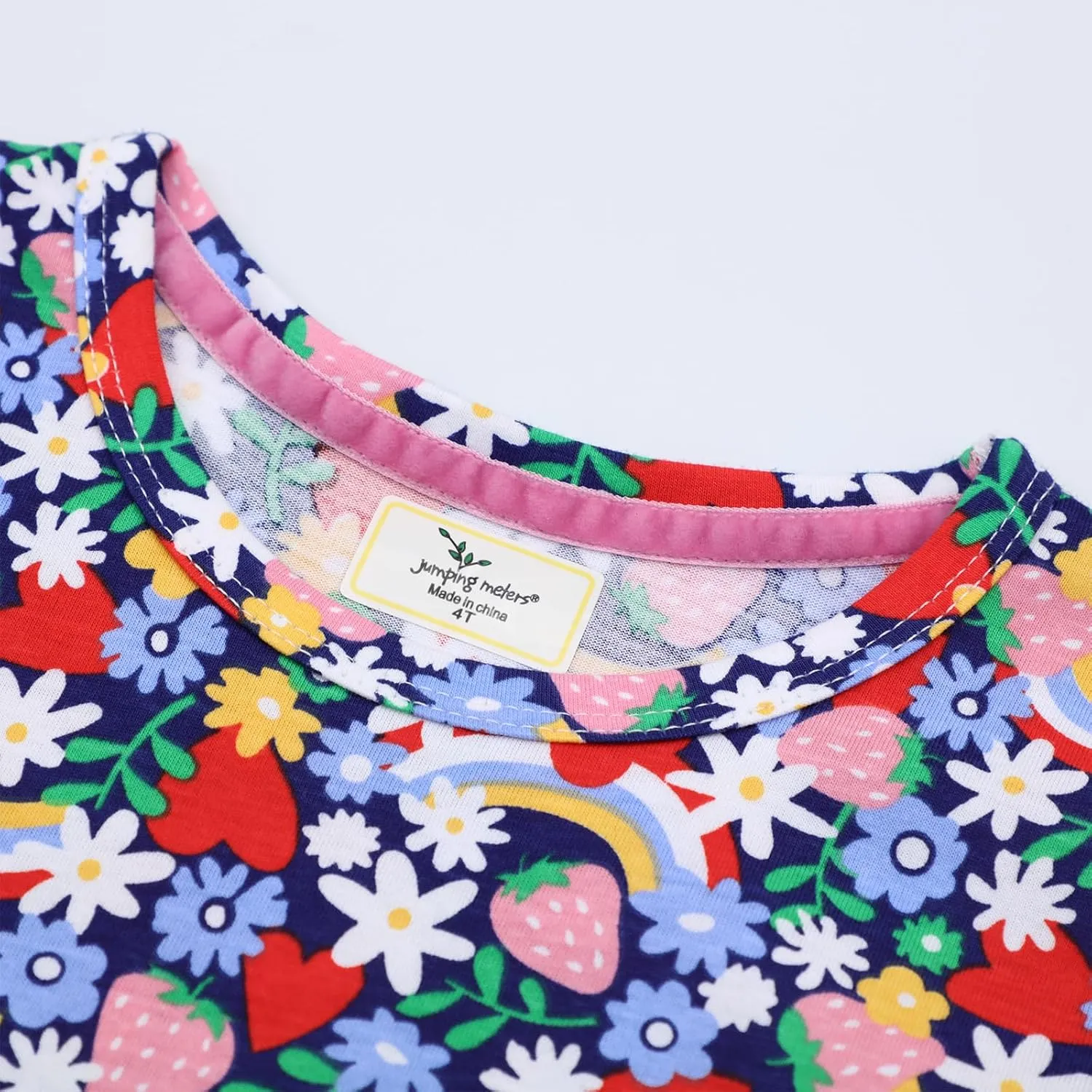 Girl Dress Casual Floral Applique Peter Pan Collar Long Sleeve Tutu Fall Christmas Tunic Shirt Clothes