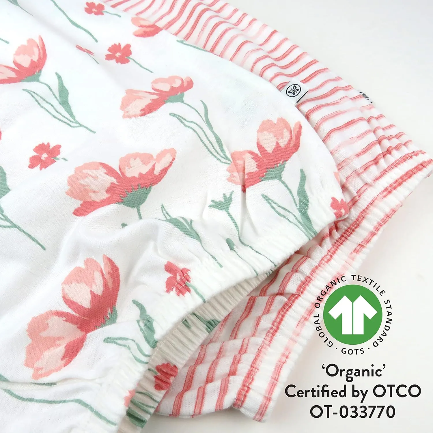 HonestBaby 2-Pack Sleeper Gowns Layette Sets 100% Organic Cotton for Newborn Baby Boys, Girls, Unisex