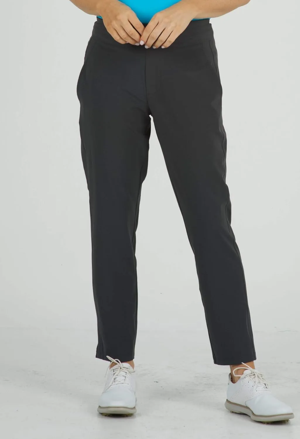 IBKUL Athleisure Wear Women’s Solid City Pants w Front & Back Pockets - 74000