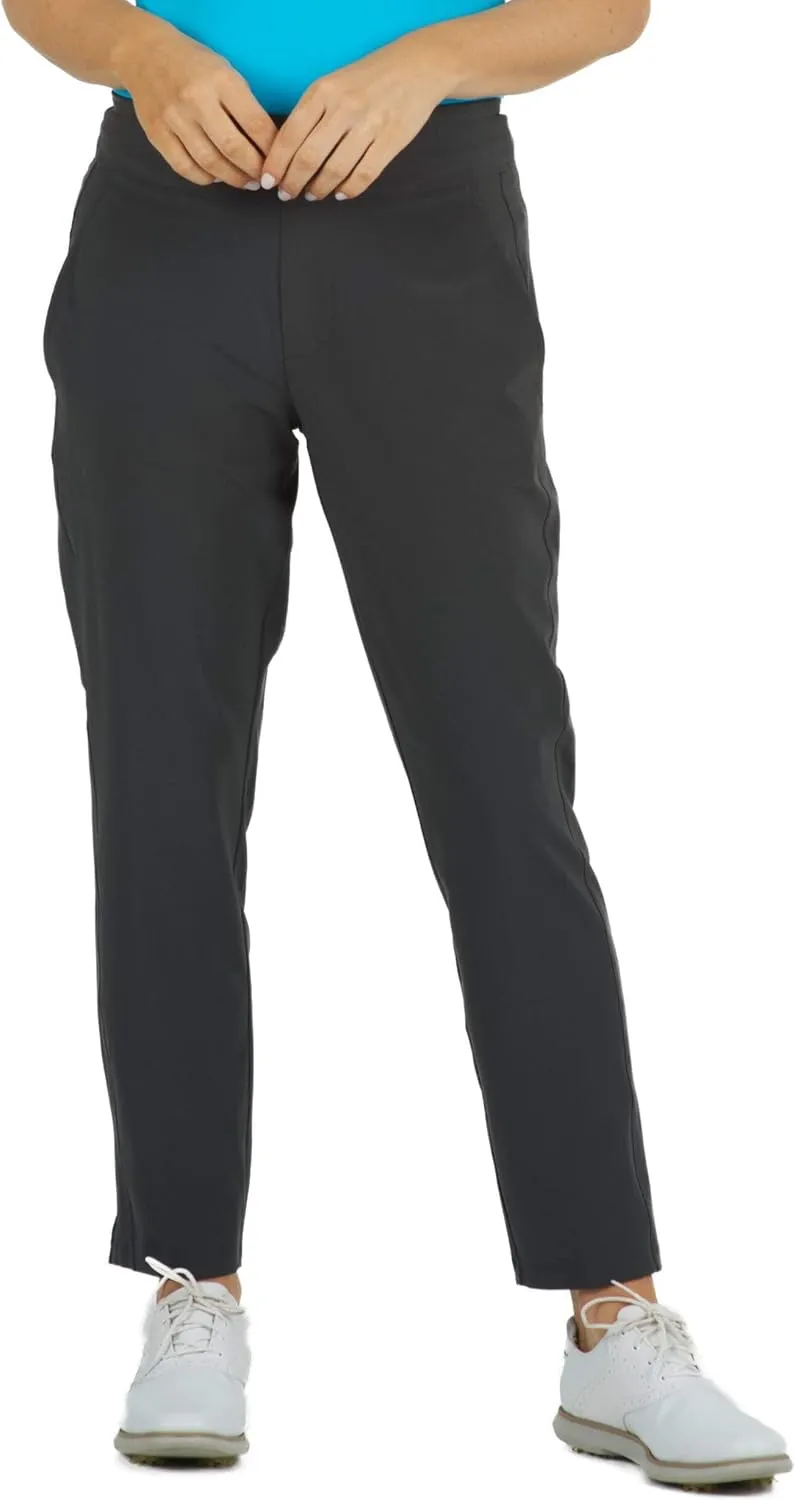 IBKUL Athleisure Wear Women’s Solid City Pants w Front & Back Pockets - 74000