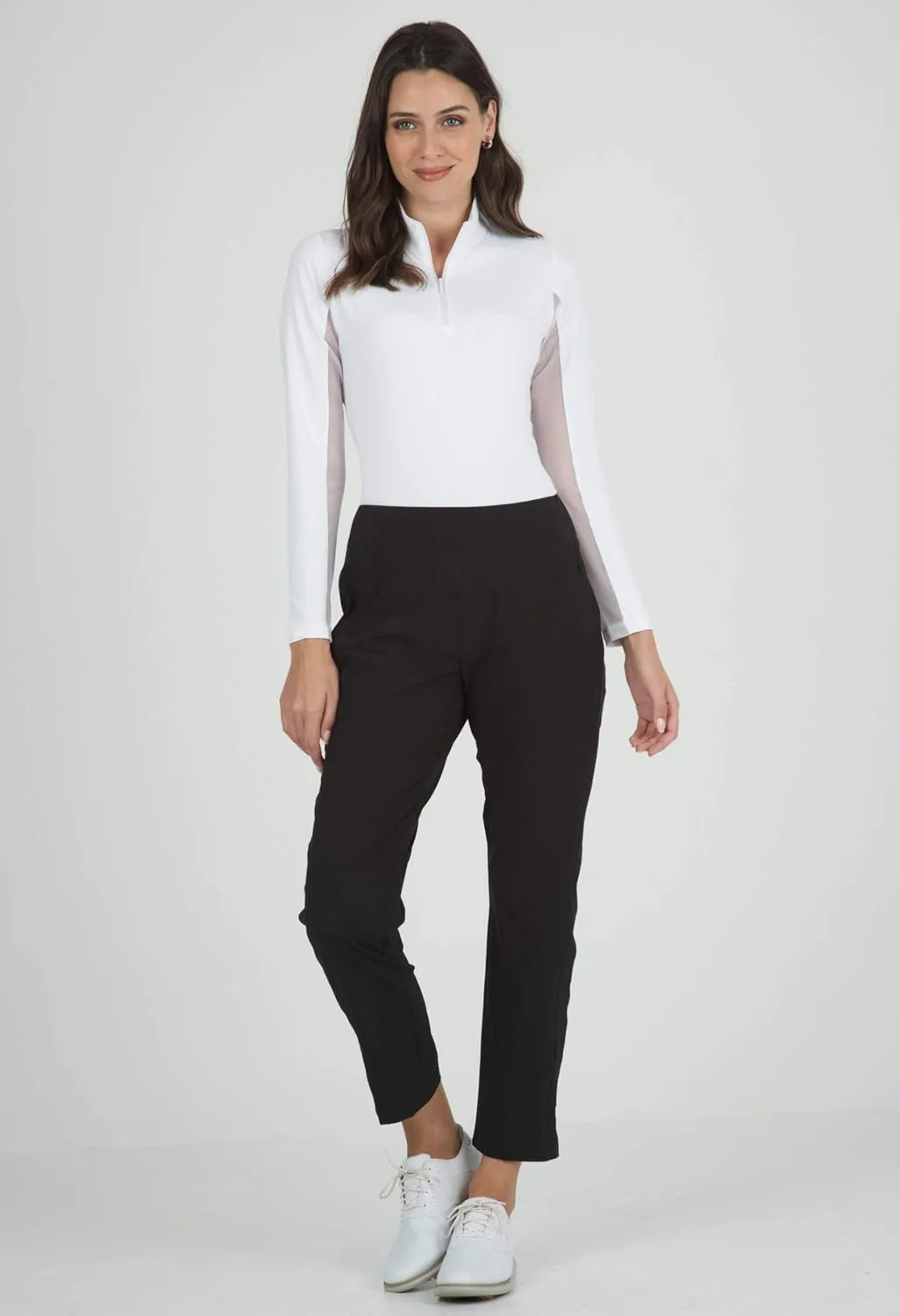 IBKUL Athleisure Wear Women’s Solid City Pants w Front & Back Pockets - 74000