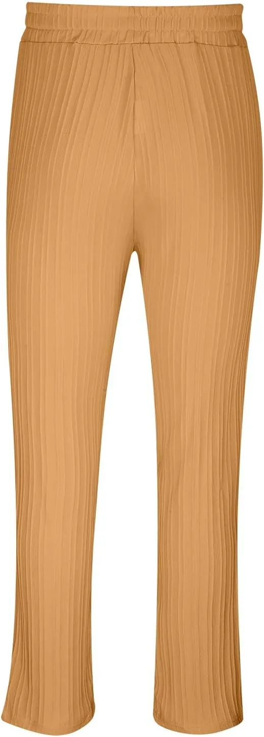 Linen Pants for Mens Casual Pants Relaxed-Fit Beach Trousers Summer Yoga Pants Soft Elastic Waist Pants