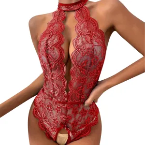 Lingerie for Women Lace Babydoll Sleepwear Sexy Nightwear Outfits Plus Size Bodysuit Negligees Teddy Underwear
