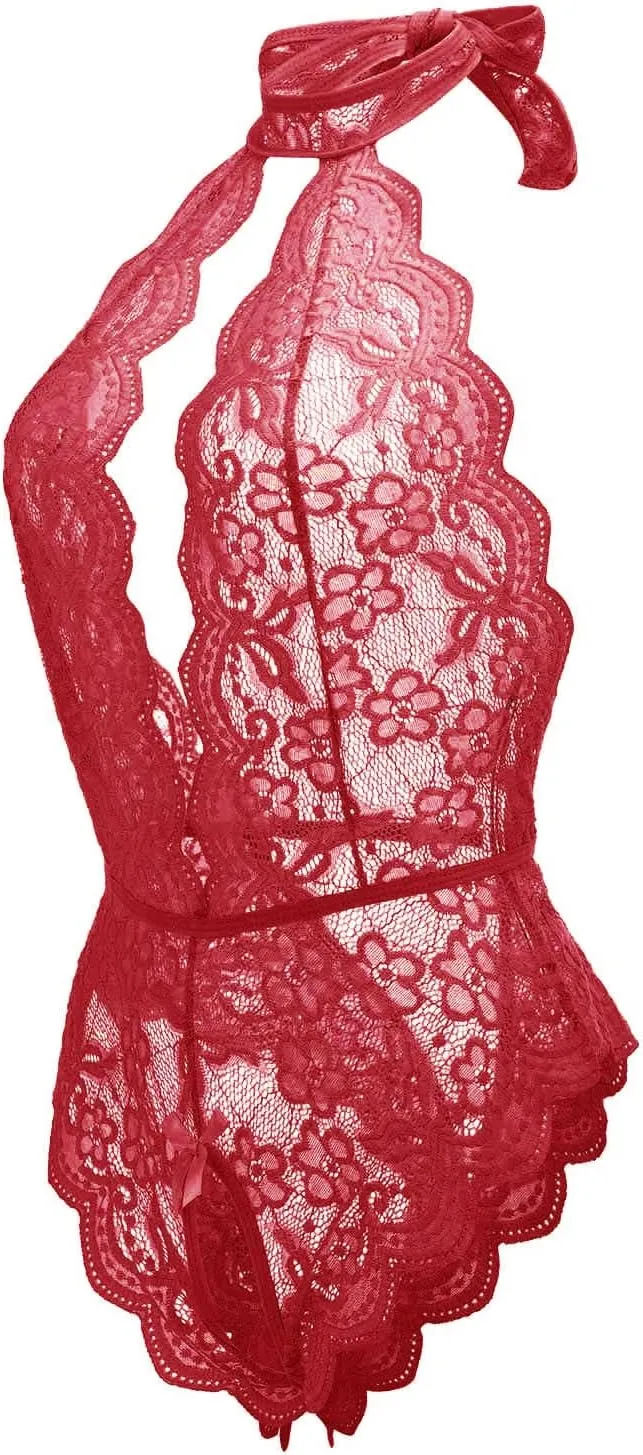 Lingerie for Women Lace Babydoll Sleepwear Sexy Nightwear Outfits Plus Size Bodysuit Negligees Teddy Underwear
