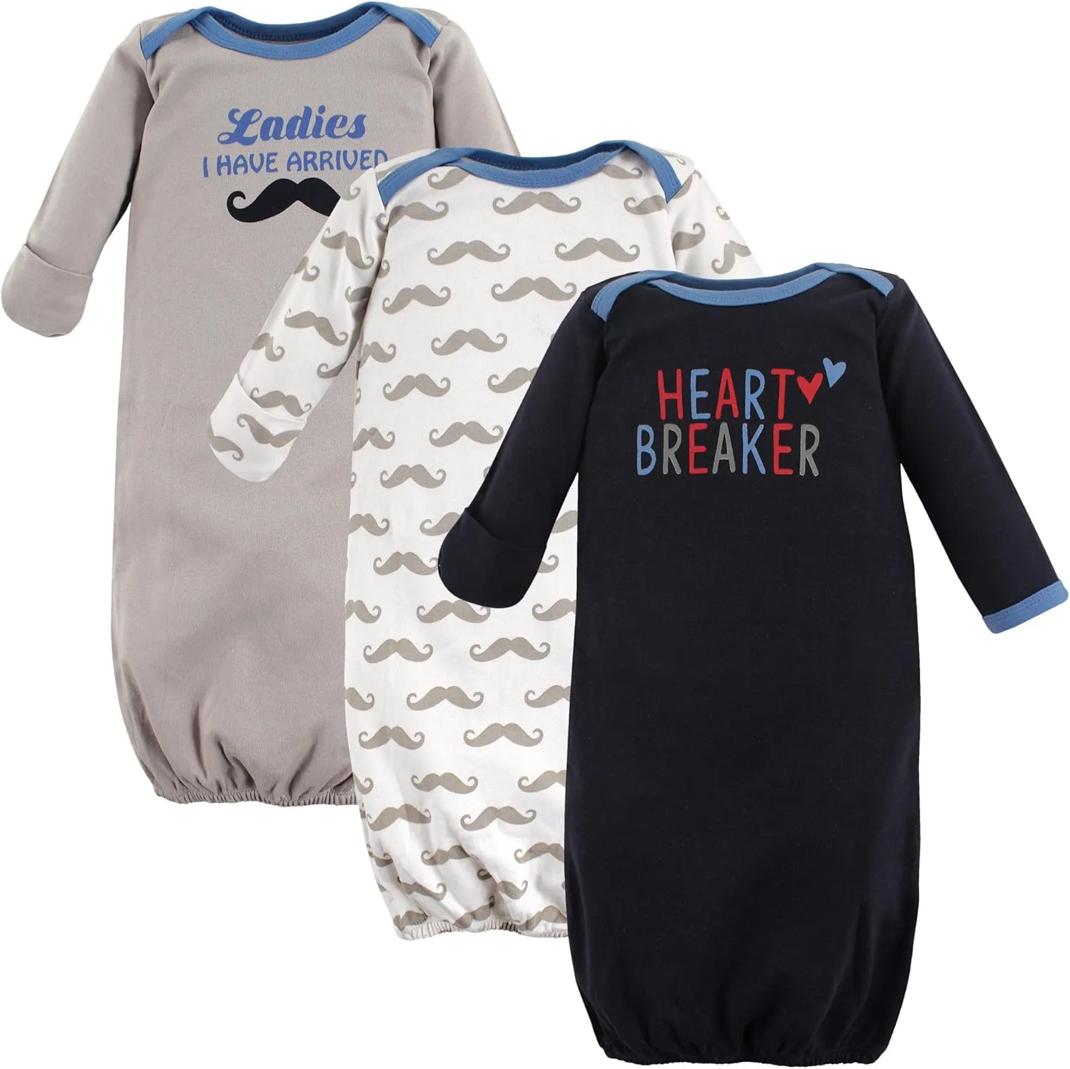 Luvable Friends Baby Girls' Cotton Gowns