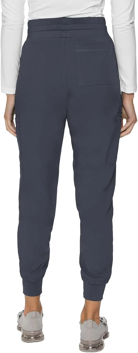 Med Couture Women's Cargo Scrub Jogger Pants, 6 Pockets, Ultra Soft, Stretch, Easy Care Soft Medical Uniform Bottoms - MC7705