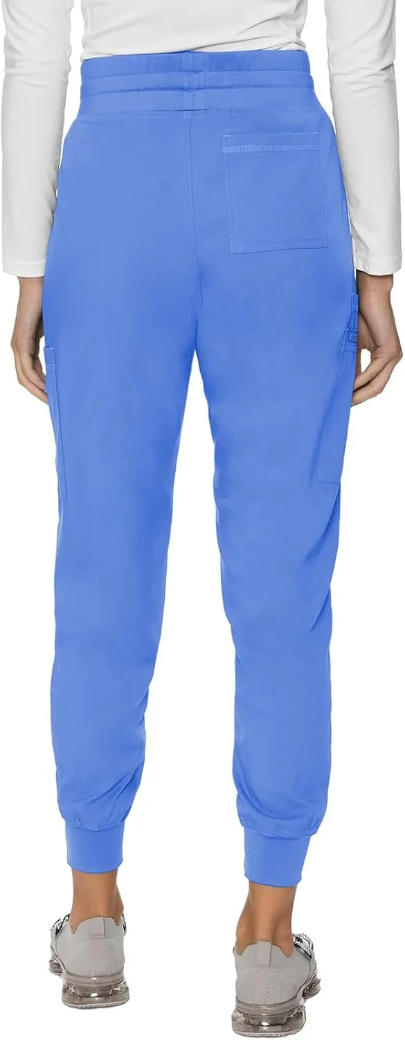 Med Couture Women's Cargo Scrub Jogger Pants, 6 Pockets, Ultra Soft, Stretch, Easy Care Soft Medical Uniform Bottoms - MC7705