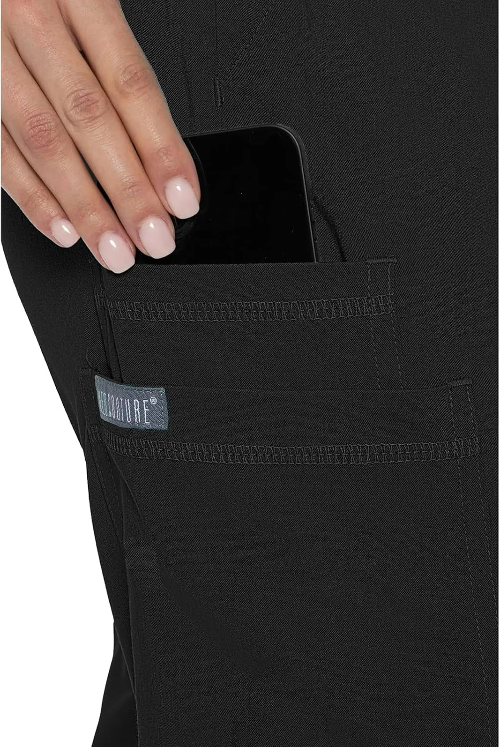 Med Couture Women's Cargo Scrub Jogger Pants, 6 Pockets, Ultra Soft, Stretch, Easy Care Soft Medical Uniform Bottoms - MC7705