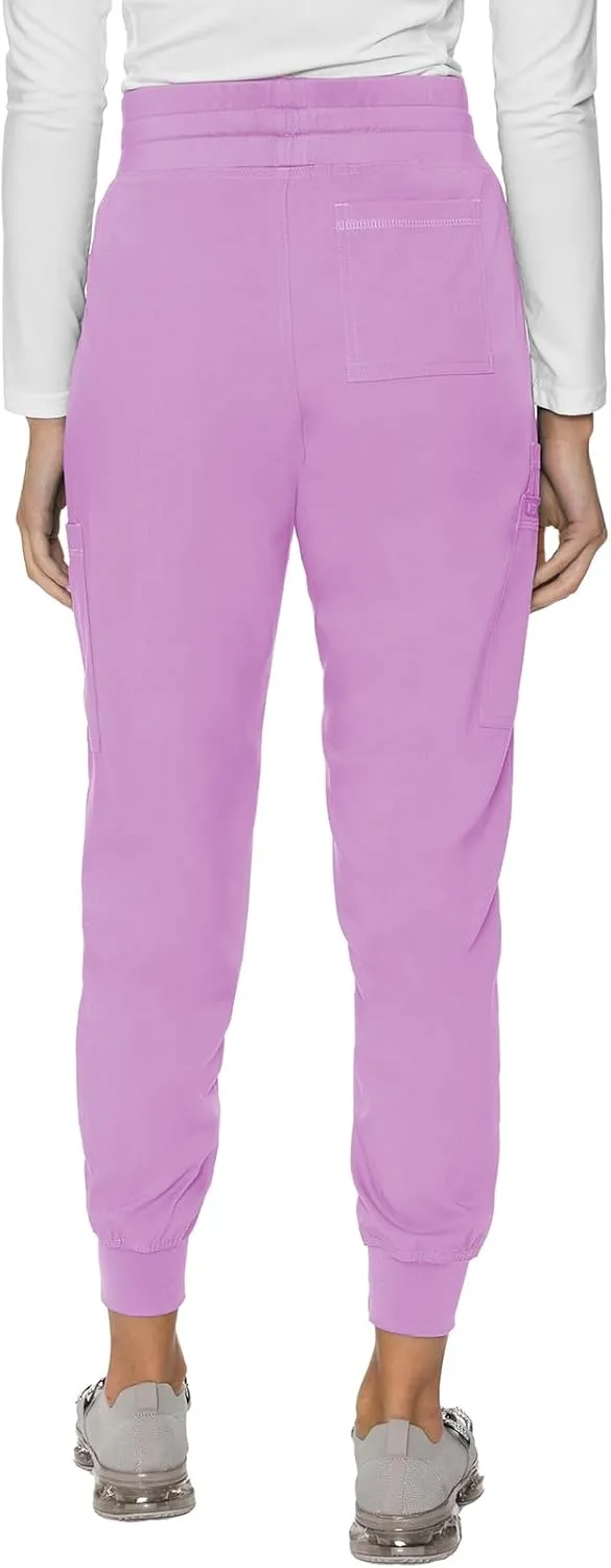 Med Couture Women's Cargo Scrub Jogger Pants, 6 Pockets, Ultra Soft, Stretch, Easy Care Soft Medical Uniform Bottoms - MC7705