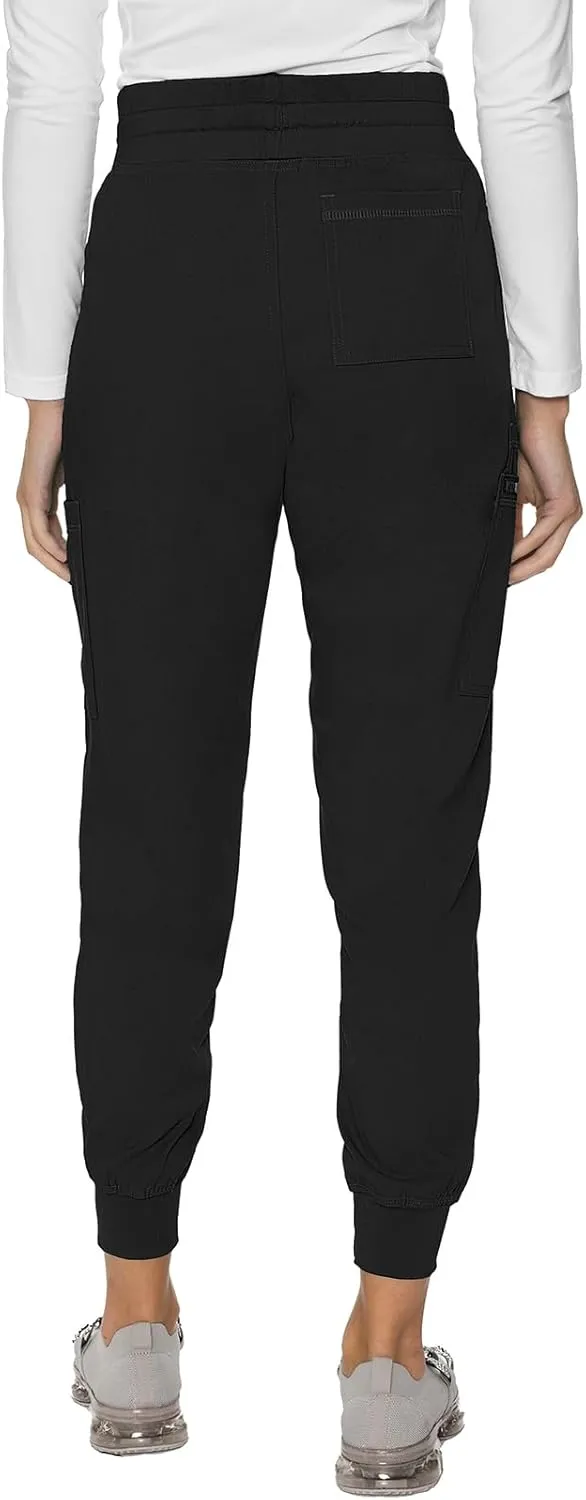 Med Couture Women's Cargo Scrub Jogger Pants, 6 Pockets, Ultra Soft, Stretch, Easy Care Soft Medical Uniform Bottoms - MC7705
