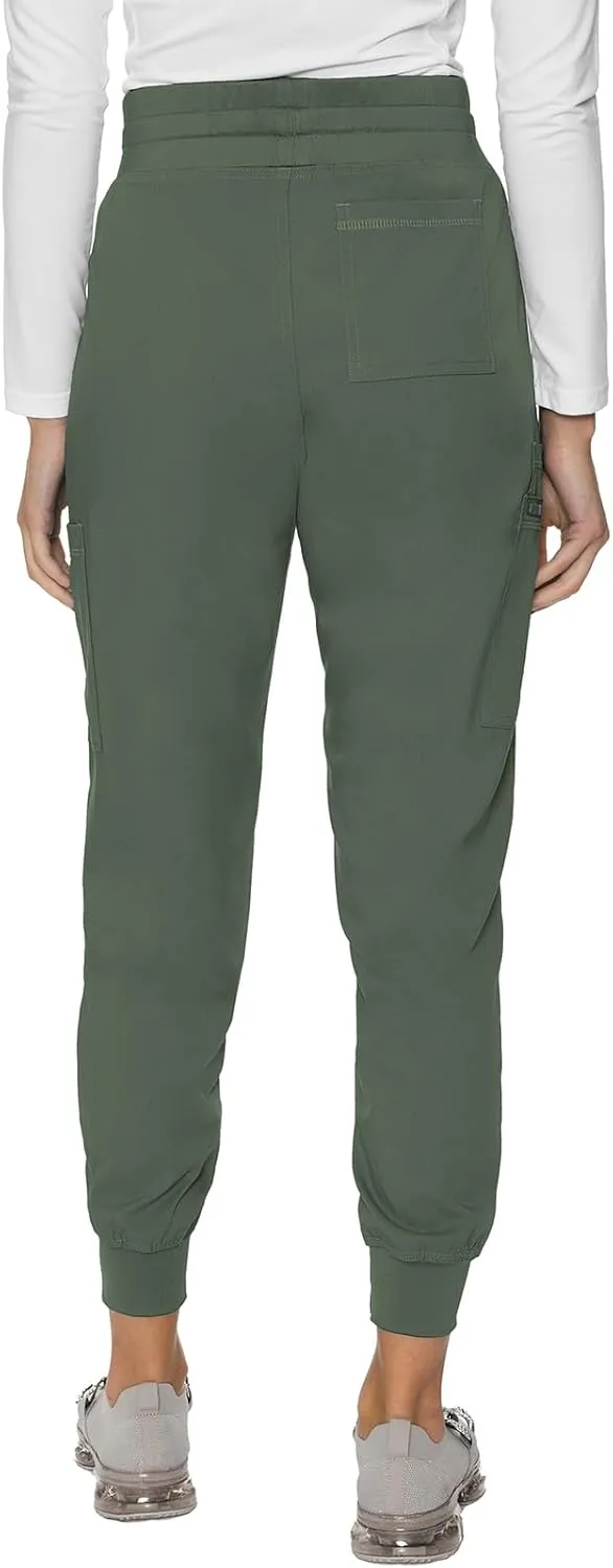 Med Couture Women's Cargo Scrub Jogger Pants, 6 Pockets, Ultra Soft, Stretch, Easy Care Soft Medical Uniform Bottoms - MC7705
