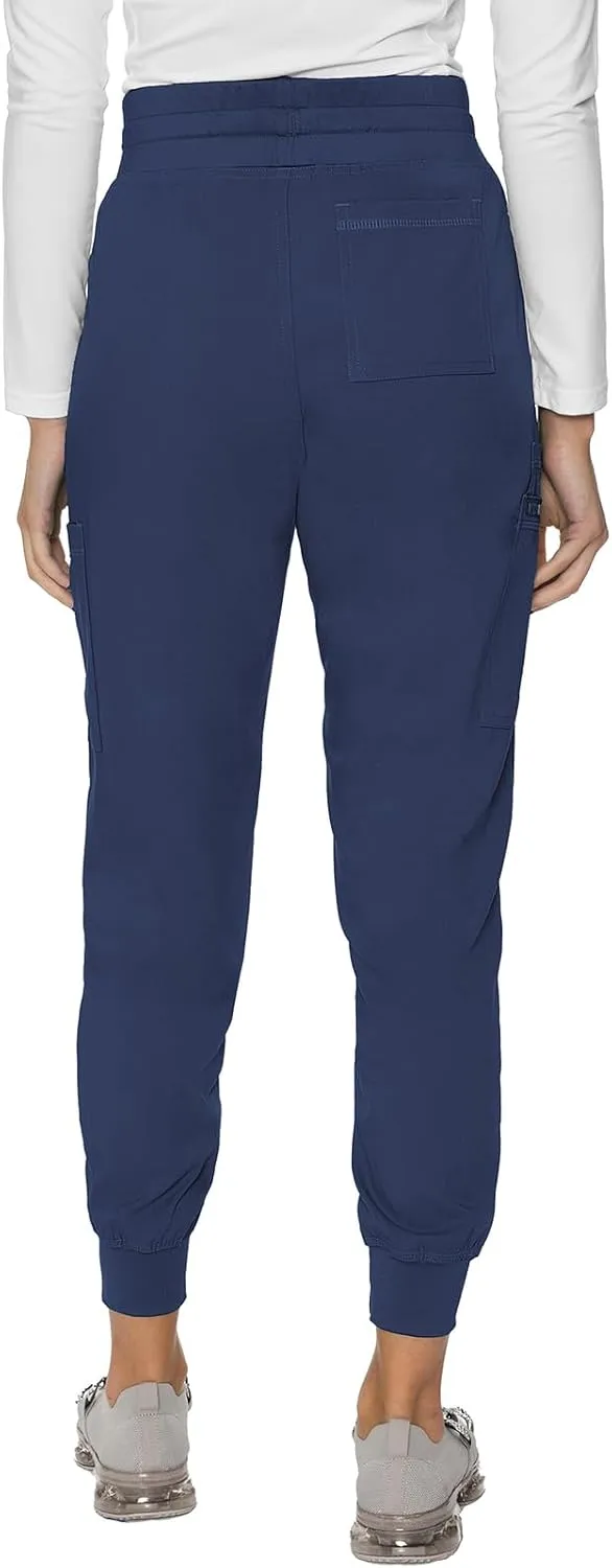 Med Couture Women's Cargo Scrub Jogger Pants, 6 Pockets, Ultra Soft, Stretch, Easy Care Soft Medical Uniform Bottoms - MC7705