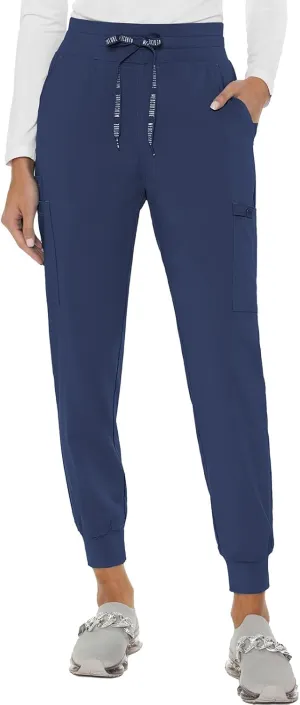 Med Couture Women's Cargo Scrub Jogger Pants, 6 Pockets, Ultra Soft, Stretch, Easy Care Soft Medical Uniform Bottoms - MC7705