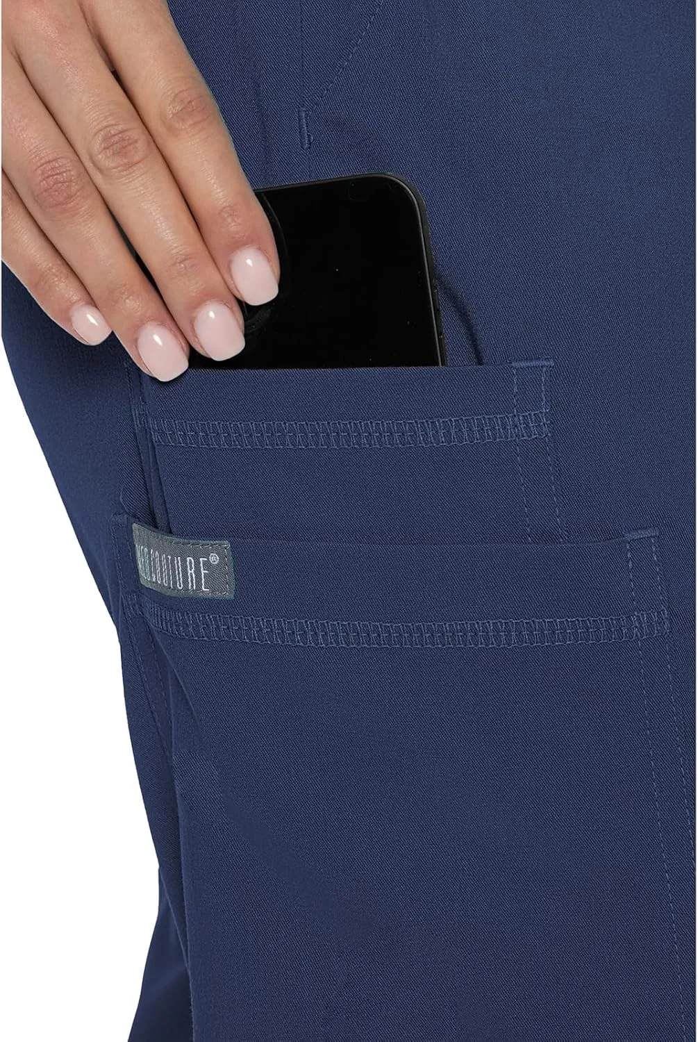Med Couture Women's Cargo Scrub Jogger Pants, 6 Pockets, Ultra Soft, Stretch, Easy Care Soft Medical Uniform Bottoms - MC7705