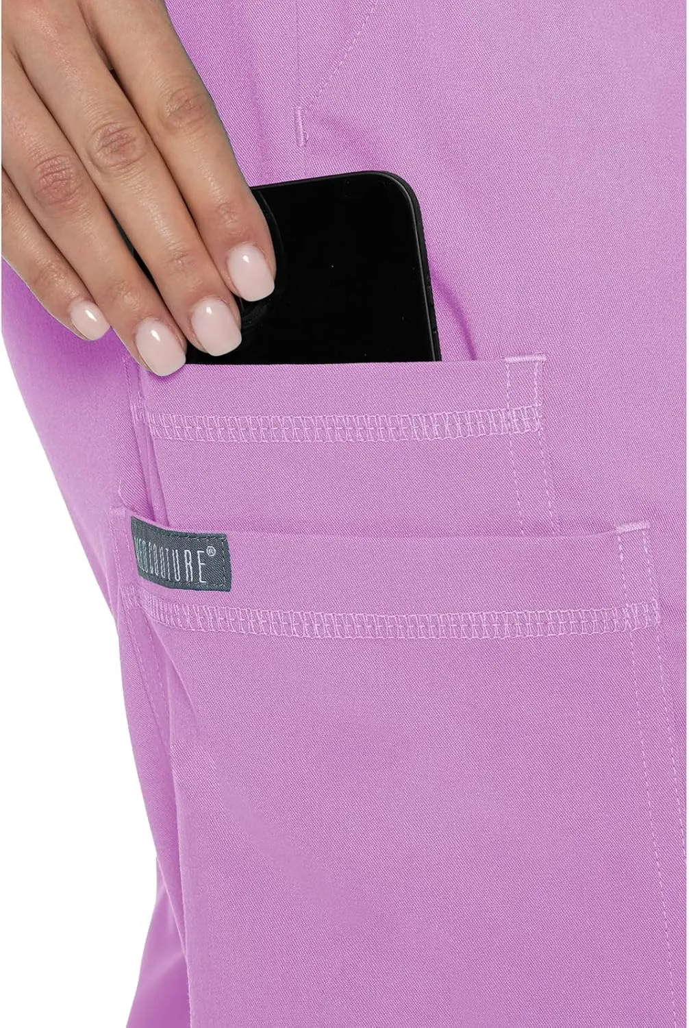 Med Couture Women's Cargo Scrub Jogger Pants, 6 Pockets, Ultra Soft, Stretch, Easy Care Soft Medical Uniform Bottoms - MC7705