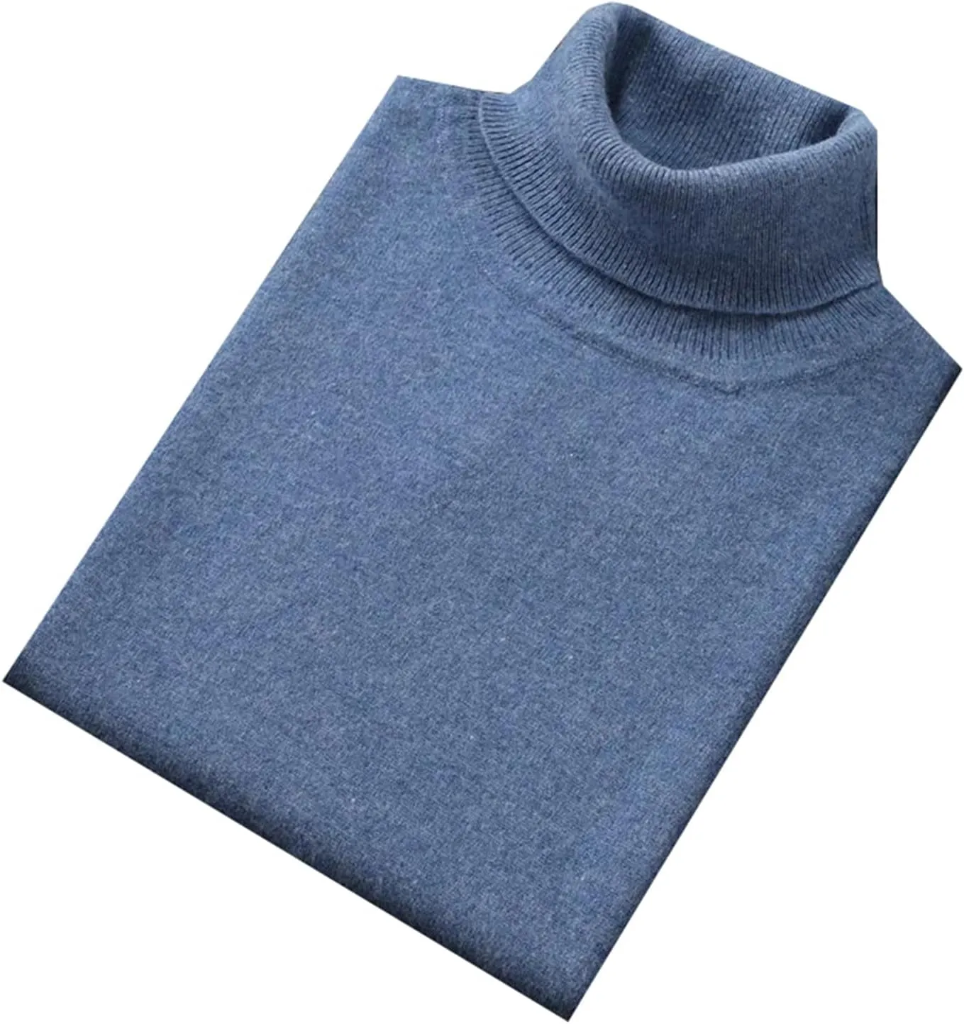 Men Cashmere Sweater Turtleneck Winter Warm Knitted Long Sleeve Pullovers Sweater