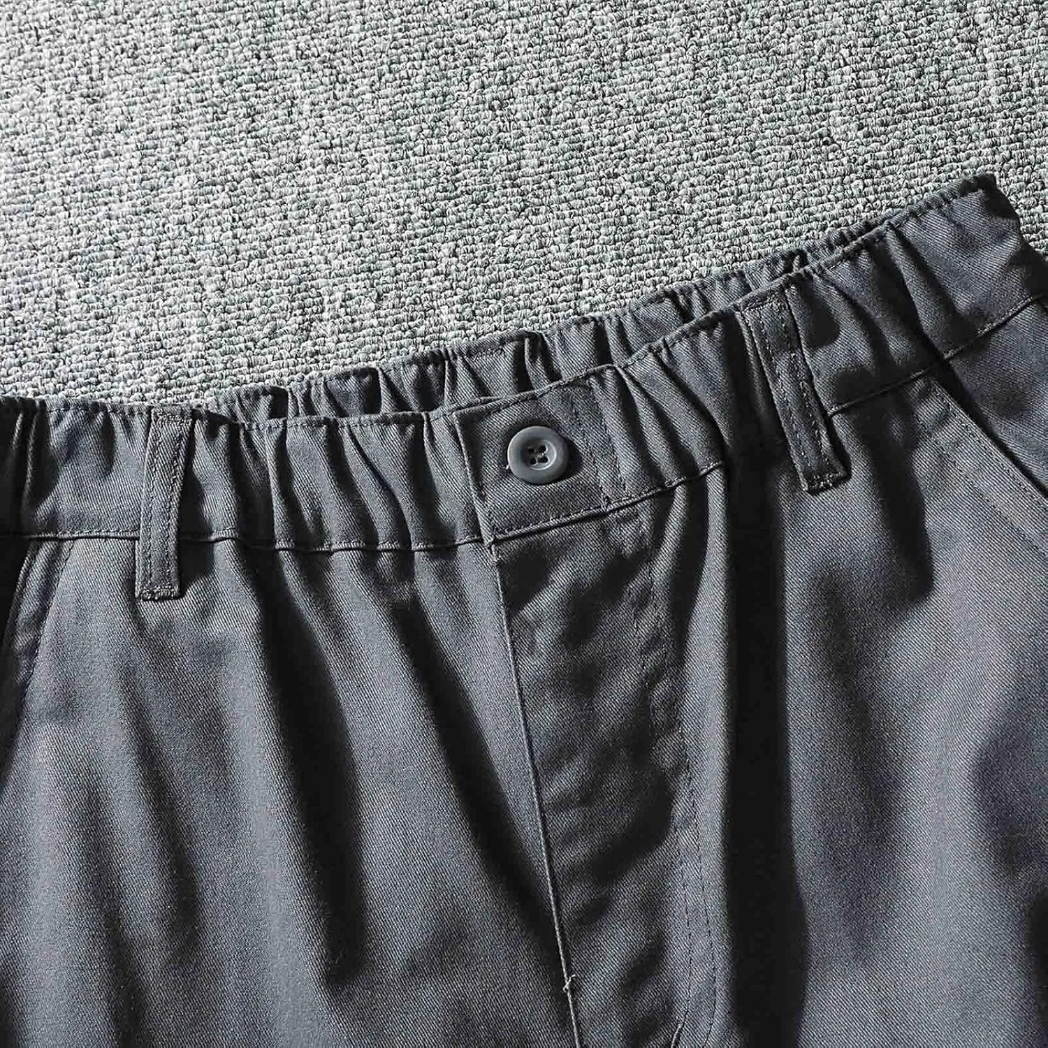 Men Casual Fashion Multi Pocket Zipper Buckle Male Cargo Pants Outdoor Pants Tooling Pants Mens Cargo Pants