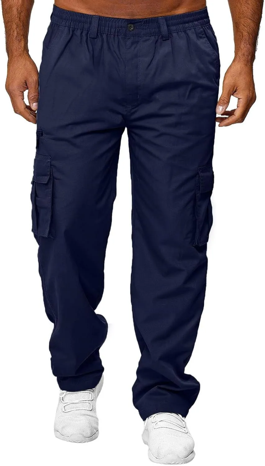 Mens Cargo Pants Casual Mens Work Pants Big and Tall Work Pants for Men Cargo Black Fleece Pants Men Fitness Pants
