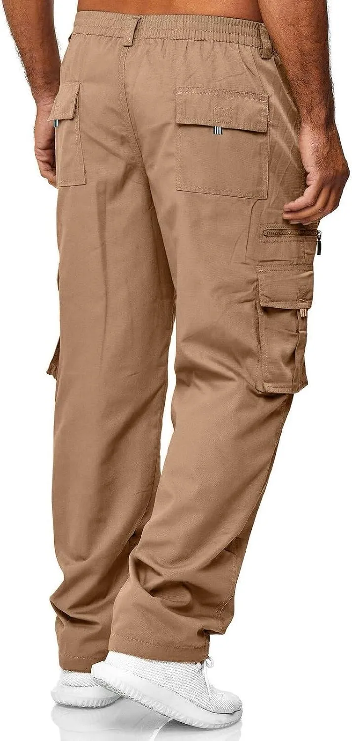 Mens Cargo Pants Casual Mens Work Pants Big and Tall Work Pants for Men Cargo Black Fleece Pants Men Fitness Pants