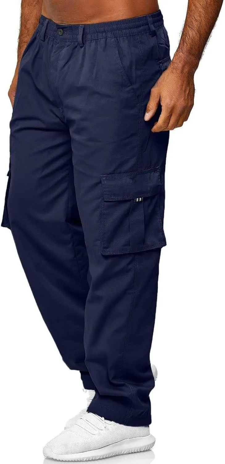 Mens Cargo Pants Casual Mens Work Pants Big and Tall Work Pants for Men Cargo Black Fleece Pants Men Fitness Pants