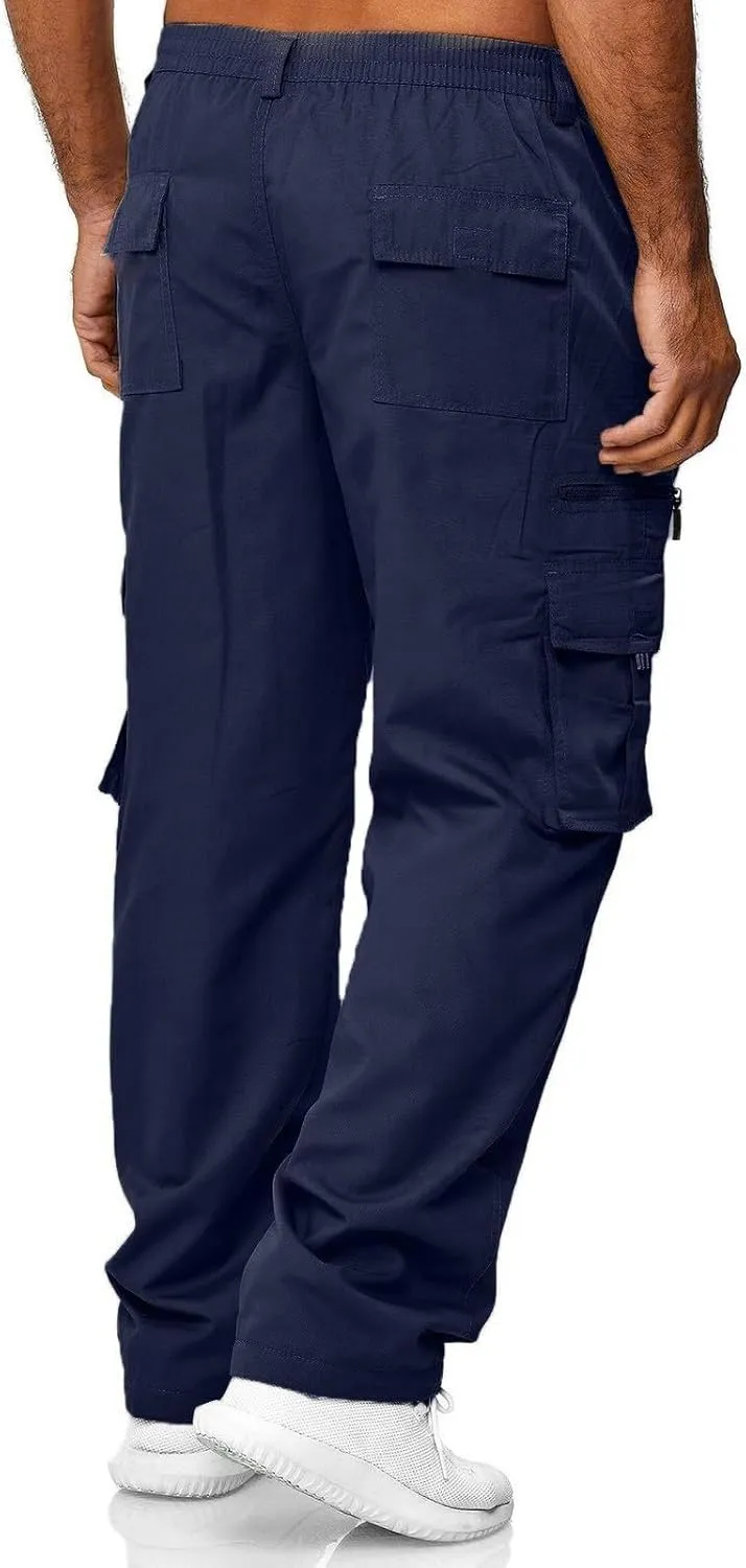 Mens Cargo Pants Casual Mens Work Pants Big and Tall Work Pants for Men Cargo Black Fleece Pants Men Fitness Pants