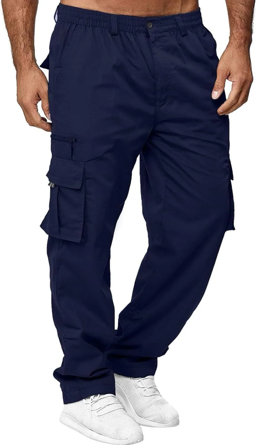 Mens Cargo Pants Casual Mens Work Pants Big and Tall Work Pants for Men Cargo Black Fleece Pants Men Fitness Pants