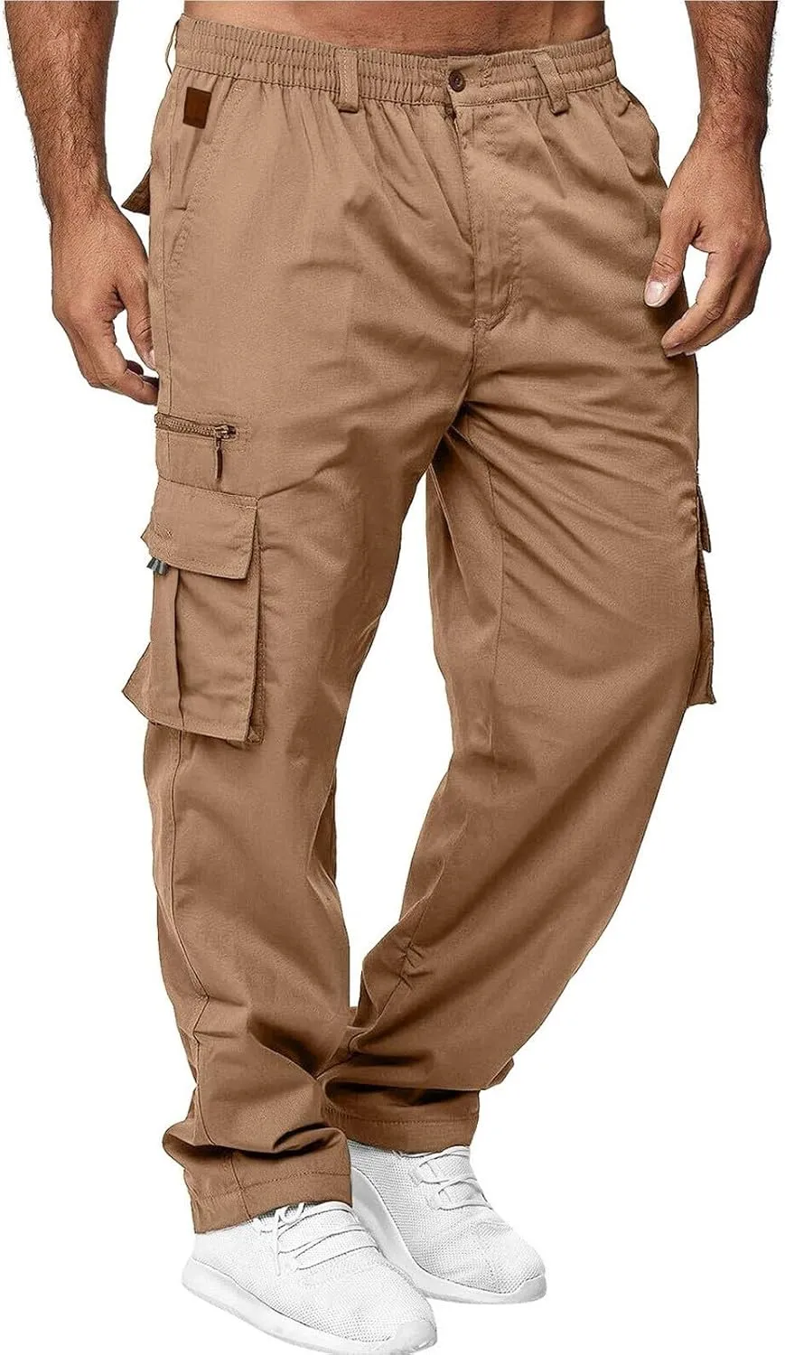 Mens Cargo Pants Casual Mens Work Pants Big and Tall Work Pants for Men Cargo Black Fleece Pants Men Fitness Pants