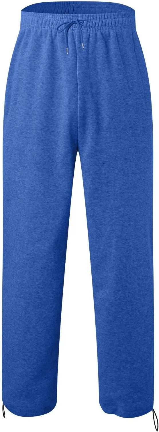 Mens Casual Pants with Zipper Mid-Waist Sports Drawstring Casual Men's Pockets Pants Pants Lightweight Lounge Pants